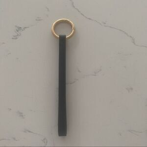India Hicks Wristlet Ring/Key Ring - Black